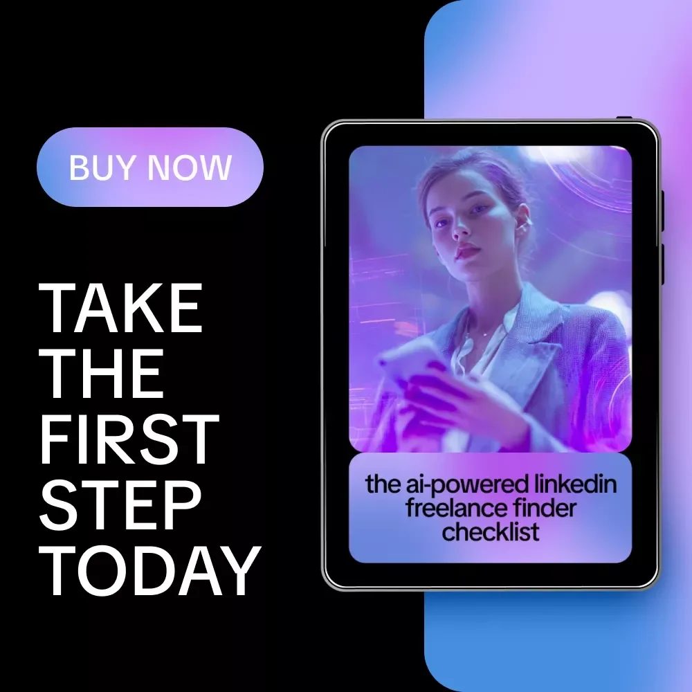 The AI-Powered LinkedIn Freelance Finder Checklist | AI for Finding Freelance Jobs on LinkedIn | Digital Checklist for Freelancers
