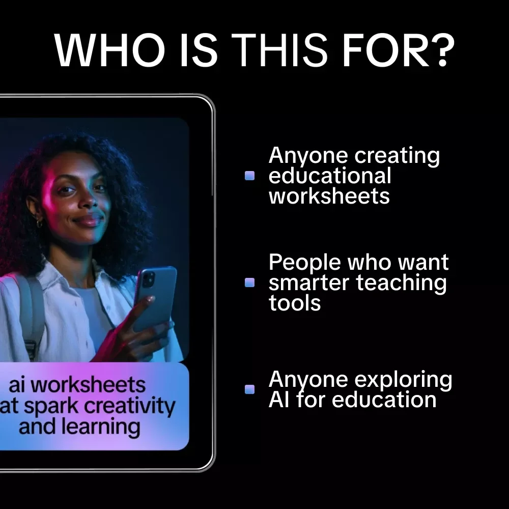 AI Worksheets That Spark Creativity and Learning – Step-by-Step Guide on How to Build Worksheets with AI Prompts for Teachers, Educators & Creators