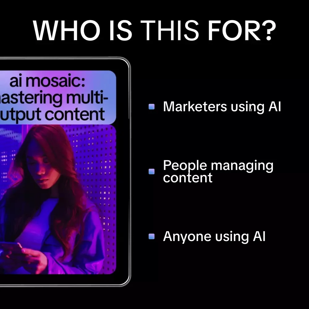 AI Mosaic: Mastering Multi-Output Content – The Ultimate eBook on How to Merge Multiple AI Outputs Cleanly for Marketing, Writing, and Research