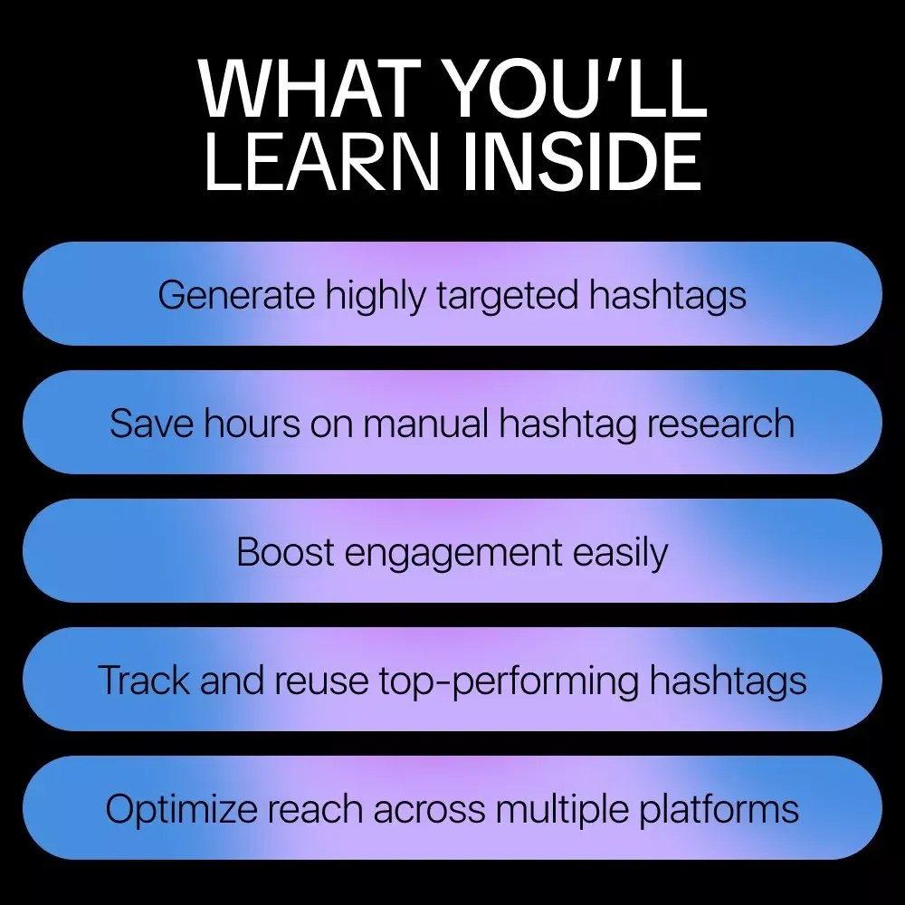 Using AI to Turn Posts Into Reach Machines – Ultimate AI Hashtag Generator for Reach eBook