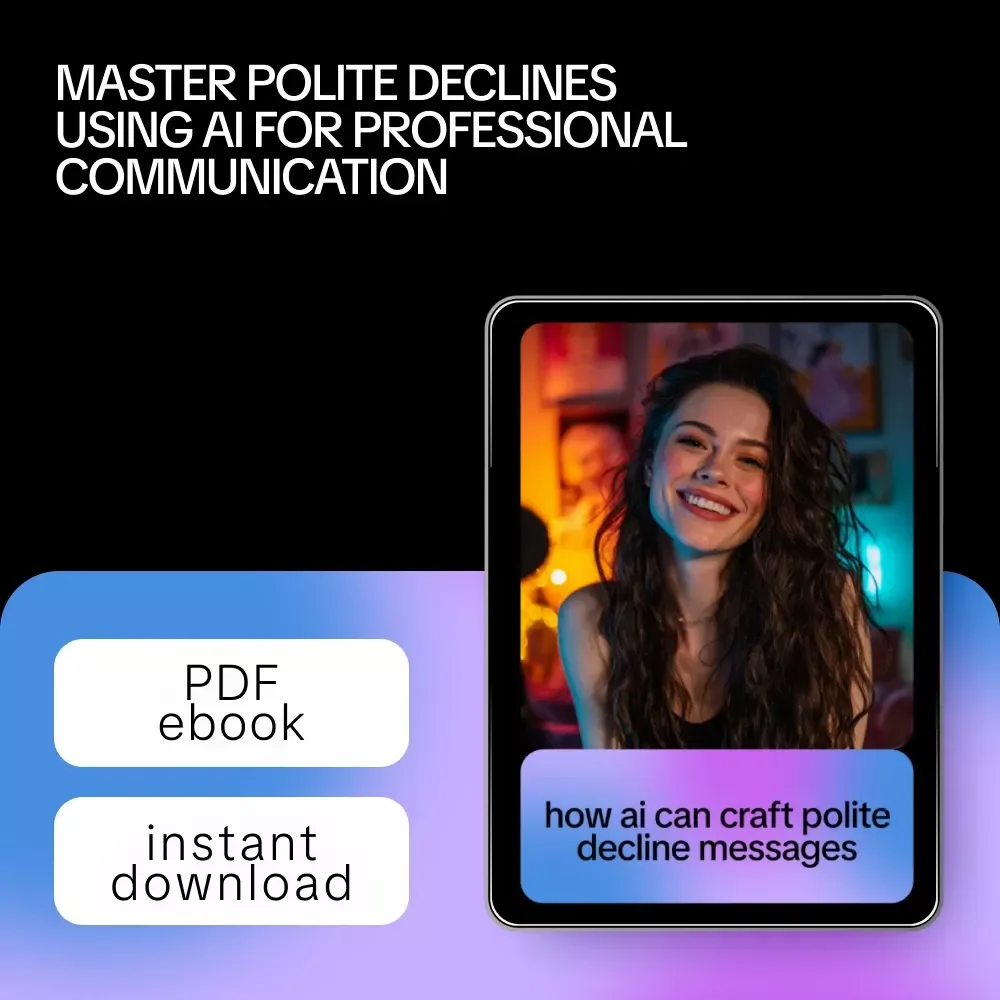 How AI Can Craft Polite Decline Messages | eBook Guide on How AI Can Write Polite Decline Messages for Professional Communication
