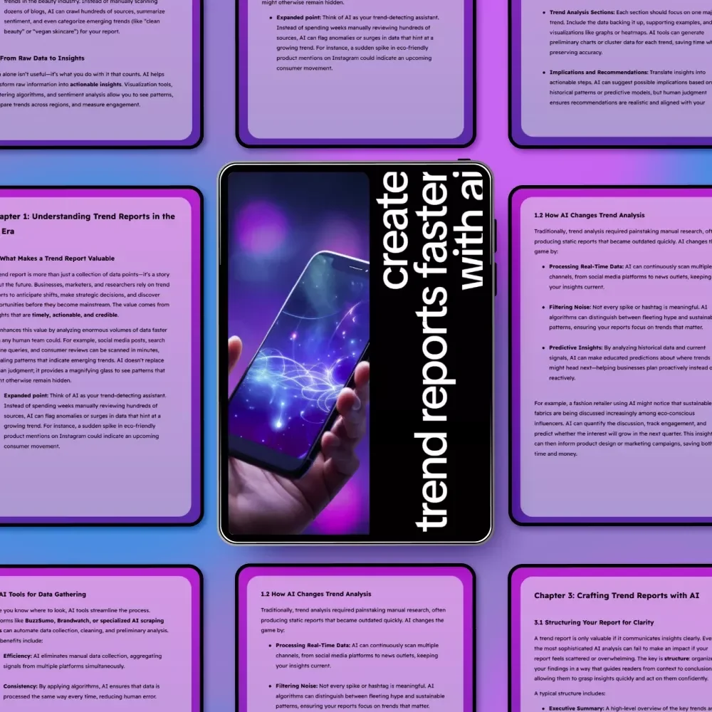Create Trend Reports Faster with AI – Practical Guide for Modern Analysts | Proven ways to write trend reports with ai for Marketing, Business & Research
