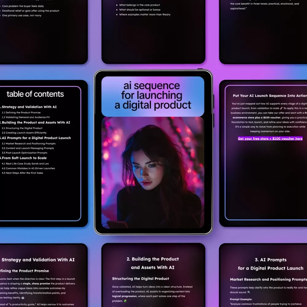AI Sequence for Launching a Digital Product – Complete Guide with Prompts, Strategies, and AI Tools for Effortless Digital Product Launch Success