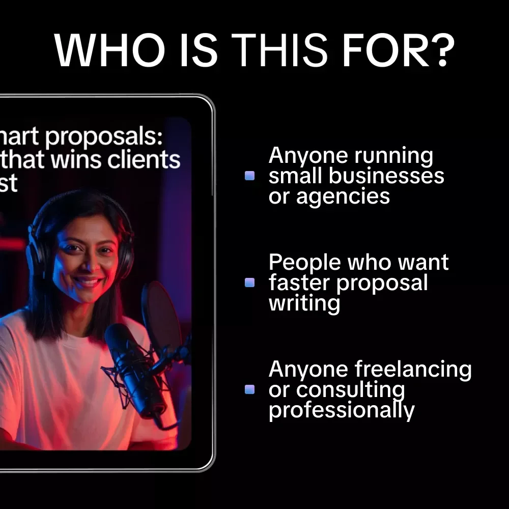 Smart Proposals: AI That Wins Clients Fast – How to Use AI to Make Client Proposals Guide for Entrepreneurs, Freelancers, and Agencies