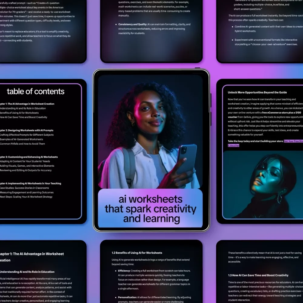 AI Worksheets That Spark Creativity and Learning – Step-by-Step Guide on How to Build Worksheets with AI Prompts for Teachers, Educators & Creators