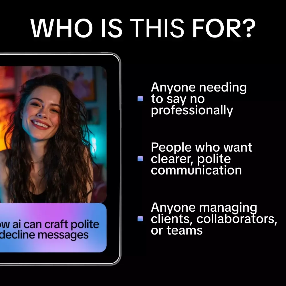 How AI Can Craft Polite Decline Messages | eBook Guide on How AI Can Write Polite Decline Messages for Professional Communication