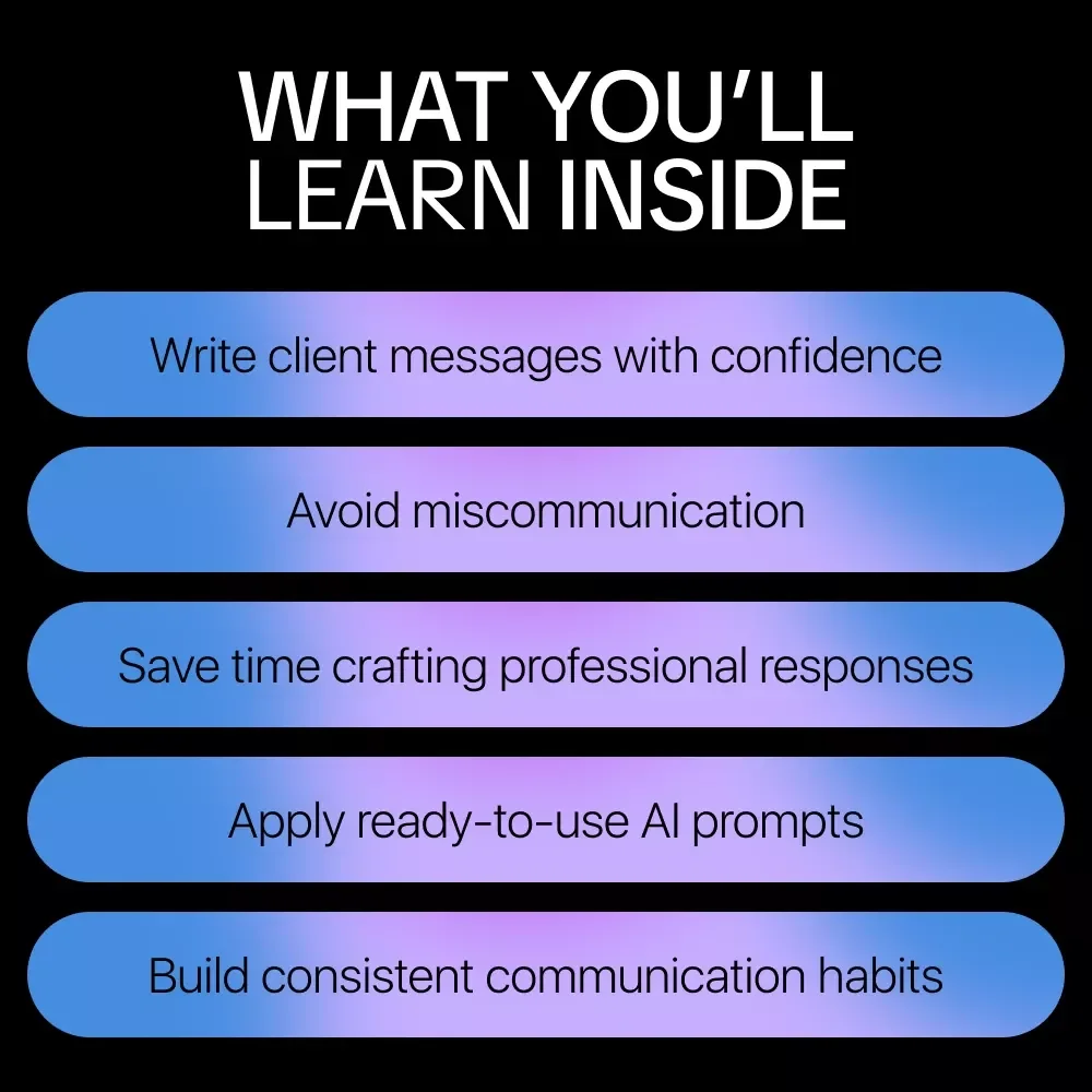 How to Ask AI the Right Questions for Clear Client Communication – Digital Guide, eBook & Checklist for Professionals, Boost Client Communication Skills, AI Prompt Templates, Real Scenarios & Practical Habits