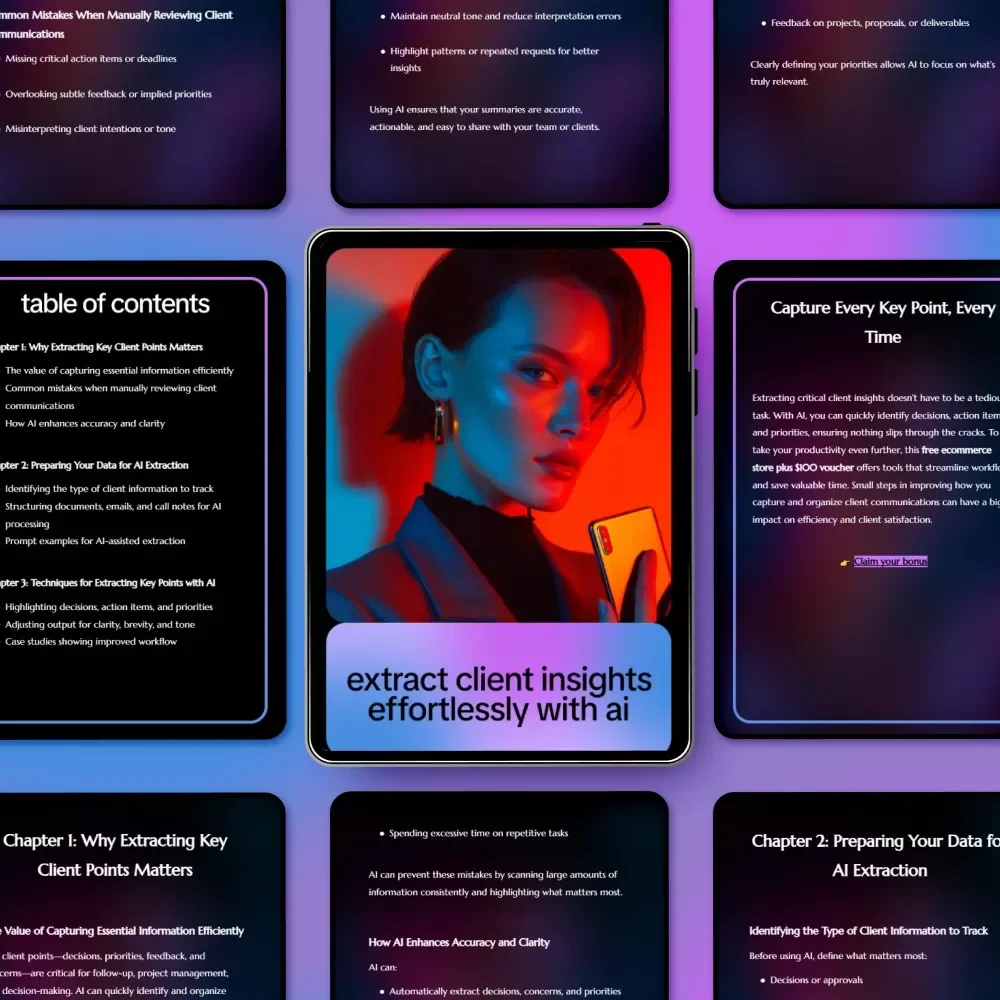 Extract Client Insights Effortlessly with AI – eBook Guide on Ways AI Can Extract Key Client Points for Smarter Workflows