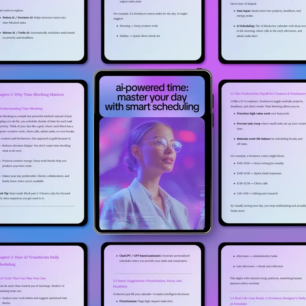 AI-Powered Time: Master Your Day with Smart Scheduling – A Practical Guide to ai for time blocking and daily scheduling for Creators, Freelancers & Busy Professionals