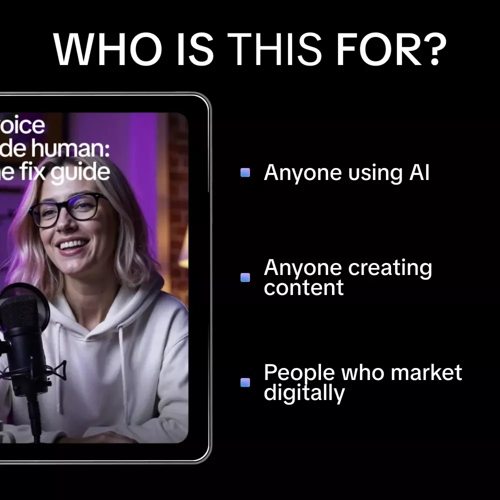 AI Voice Made Human: Tone Fix Guide – How to Fix AI Writing Tone Mistakes, Practical AI Editing Tips & Prompts for Engaging Copy