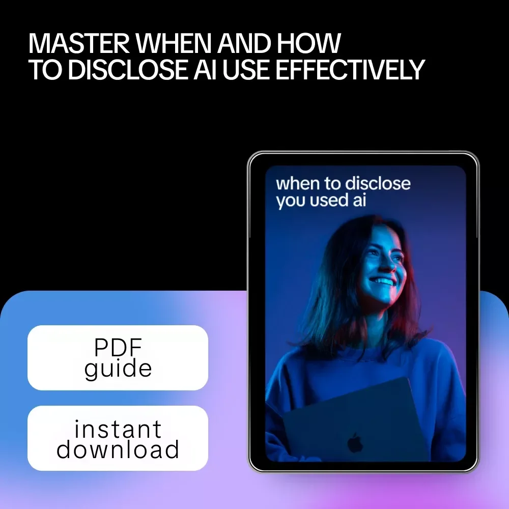 When to Disclose You Used AI Guide – Expert Tips, Real-Life Stories & Practical AI Disclosure Strategies for Freelancers, Students, Founders | When to Disclose You Used AI