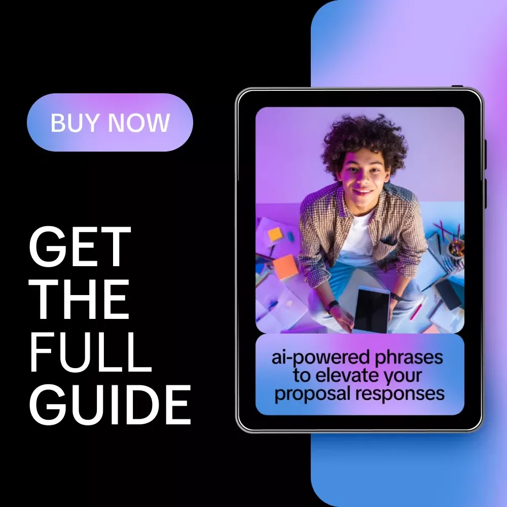 AI-Powered Phrases to Elevate Your Proposal Responses | Proposal Writing Guide, AI Prompt eBook, Digital Download for Winning RFPs