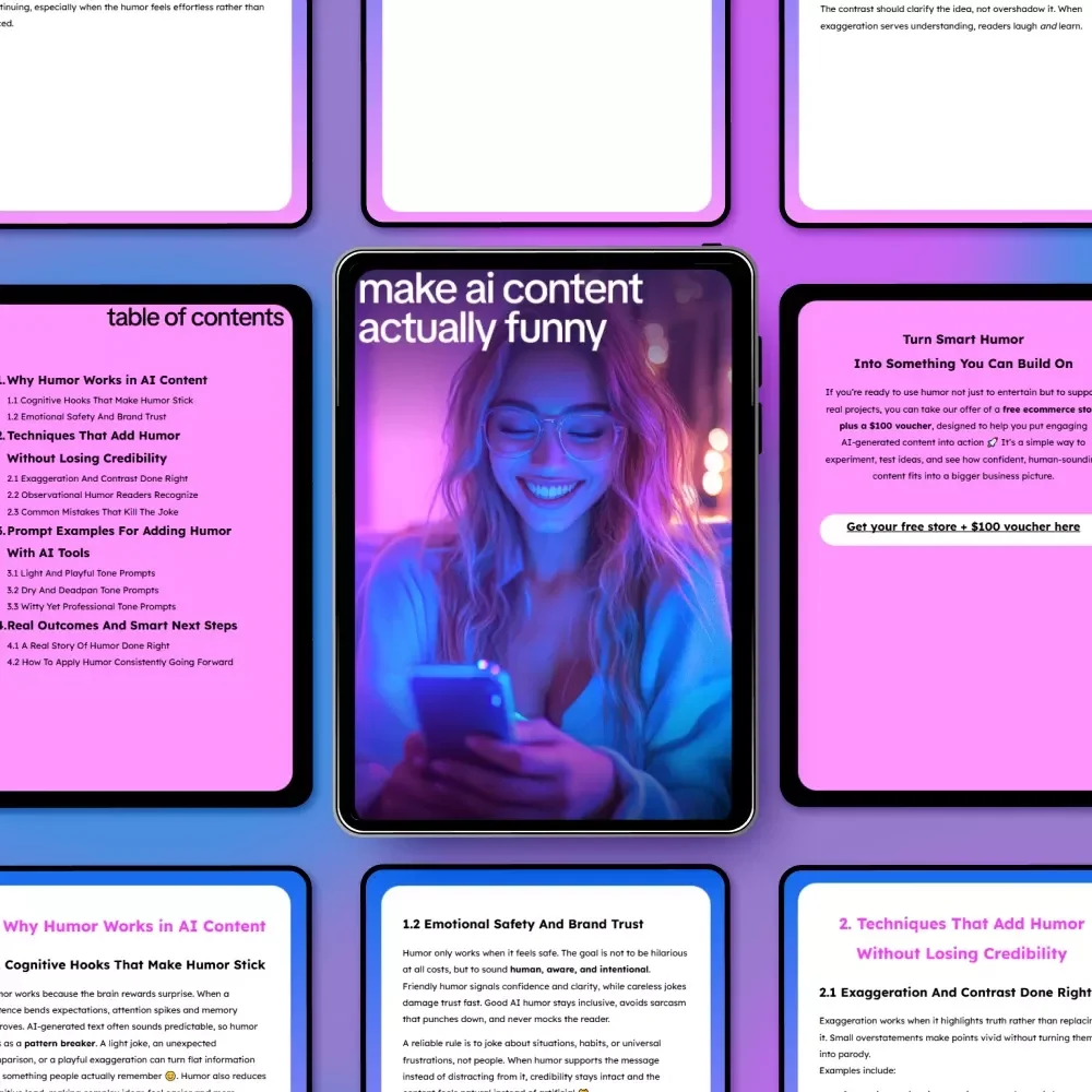 Make AI Content Actually Funny – Ultimate Guide on How to Inject Humor into AI Generated Content, Prompts, Techniques & Real-Life Examples