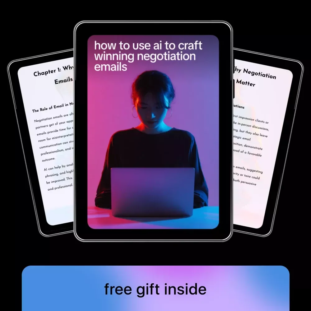 How to Use AI to Craft Winning Negotiation Emails | Practical Ebook on ways to use ai for negotiation emails for Business, Freelancers & Professionals