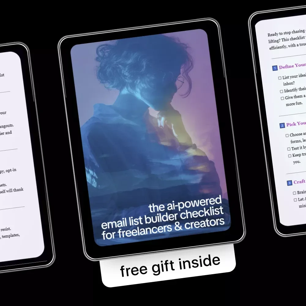 The AI-Powered Email List Builder Checklist for Freelancers & Creators – Smart AI to Build an Email List as a Freelancer, Simple Step-by-Step Digital Checklist