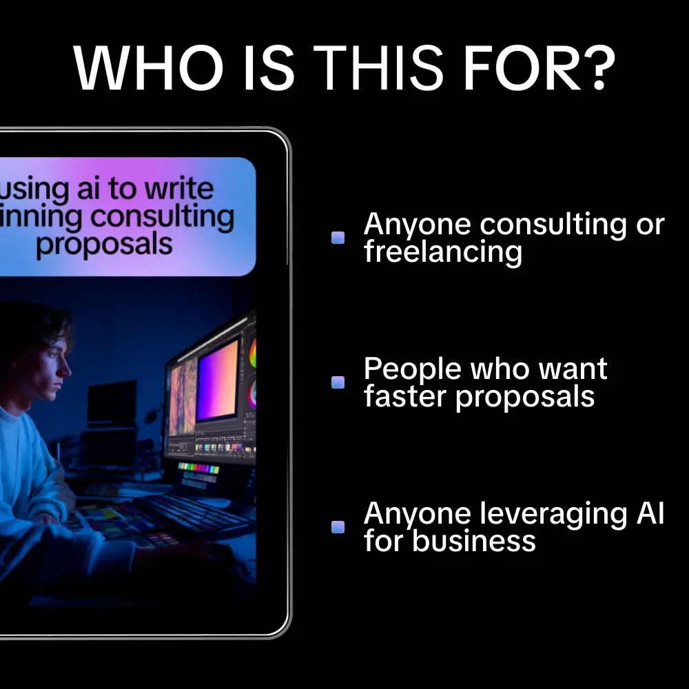 Using AI to Write Winning Consulting Proposals – AI to Write a Consulting Proposal eBook for Faster, Persuasive, and Professional Proposal Creation