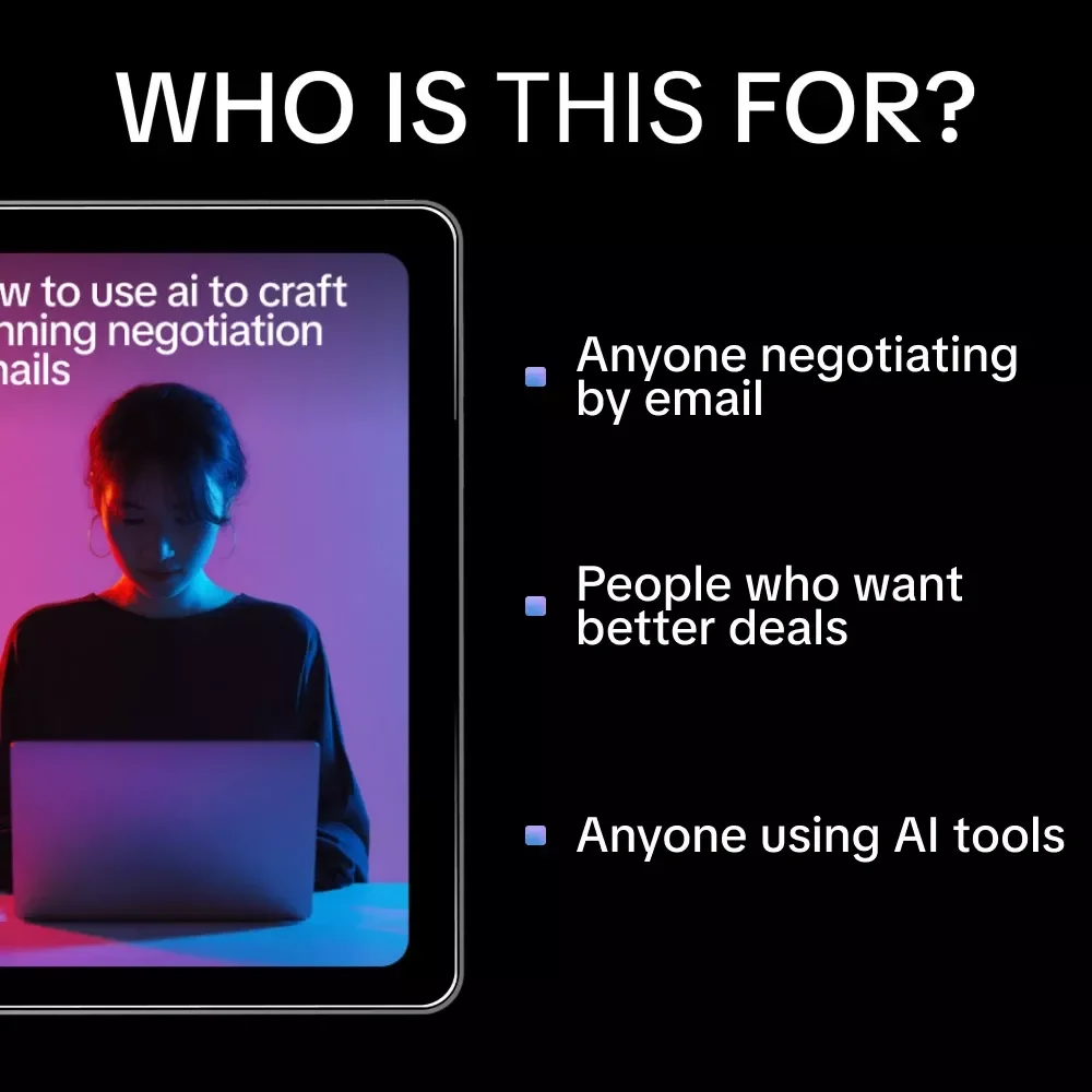 How to Use AI to Craft Winning Negotiation Emails | Practical Ebook on ways to use ai for negotiation emails for Business, Freelancers & Professionals