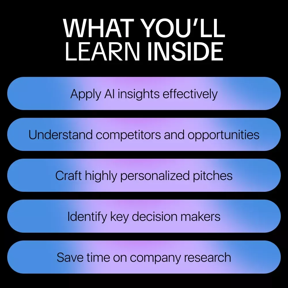 Using AI to Research Companies Before You Sell – eBook Guide for Using AI to Research Companies Before Pitching, Sales Prospecting, and Tailored Pitches