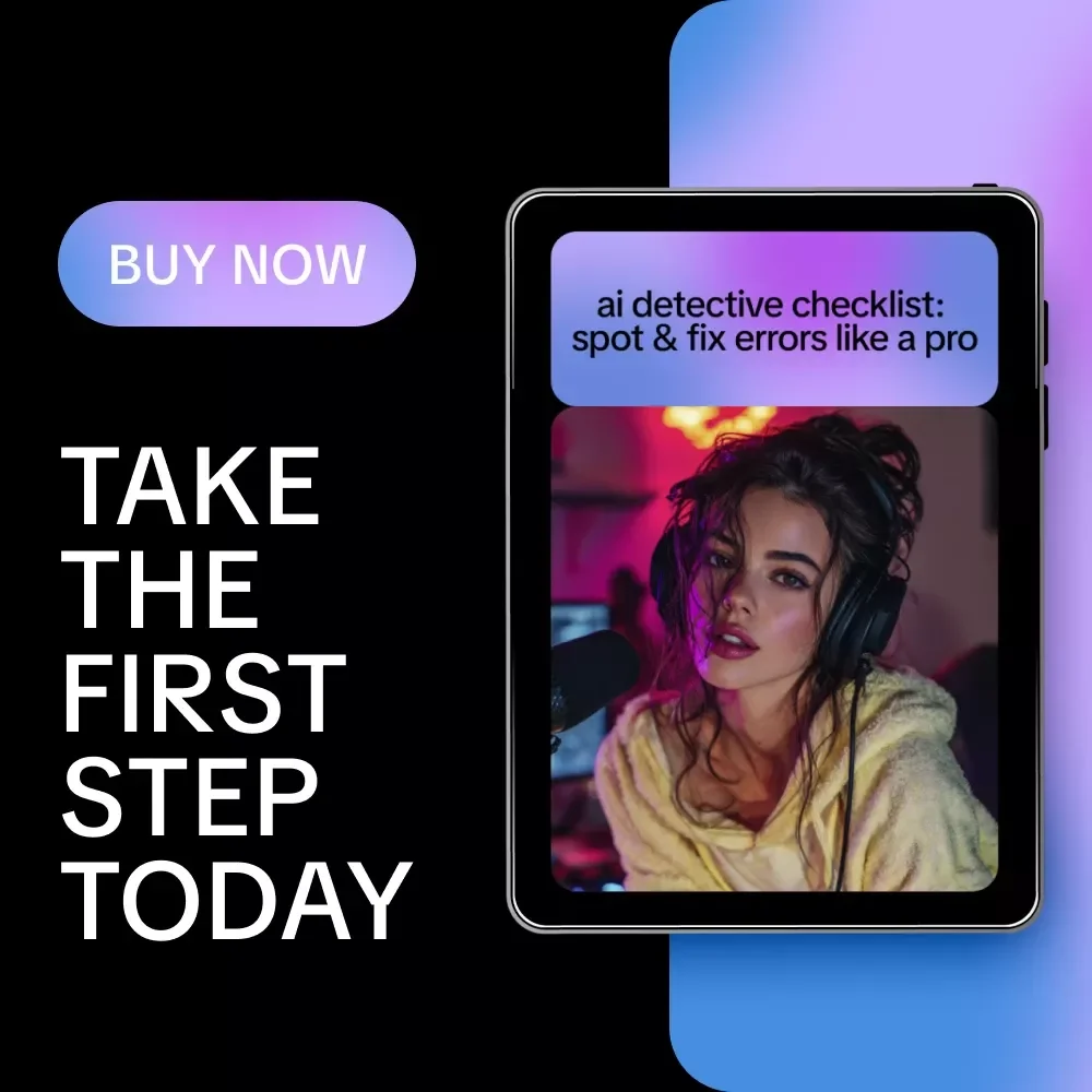 AI Detective Checklist: Spot & Fix Errors Like a Pro | Smart Digital Checklist Guide on how to check ai content for errors for Writers, Creators & Online Businesses