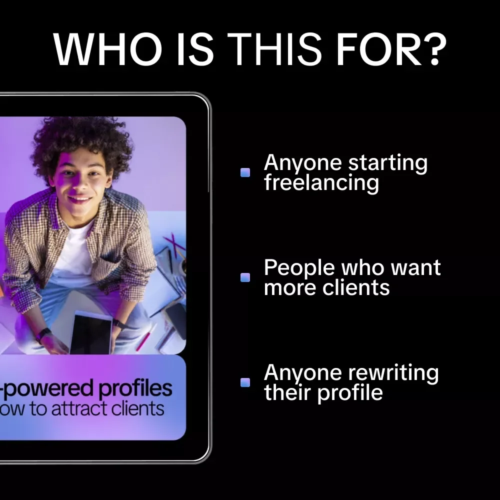 AI-Powered Profiles: How to Attract Clients | Smart Guide Using ai to write a freelance profile that attracts clients | Digital Download for Freelancers