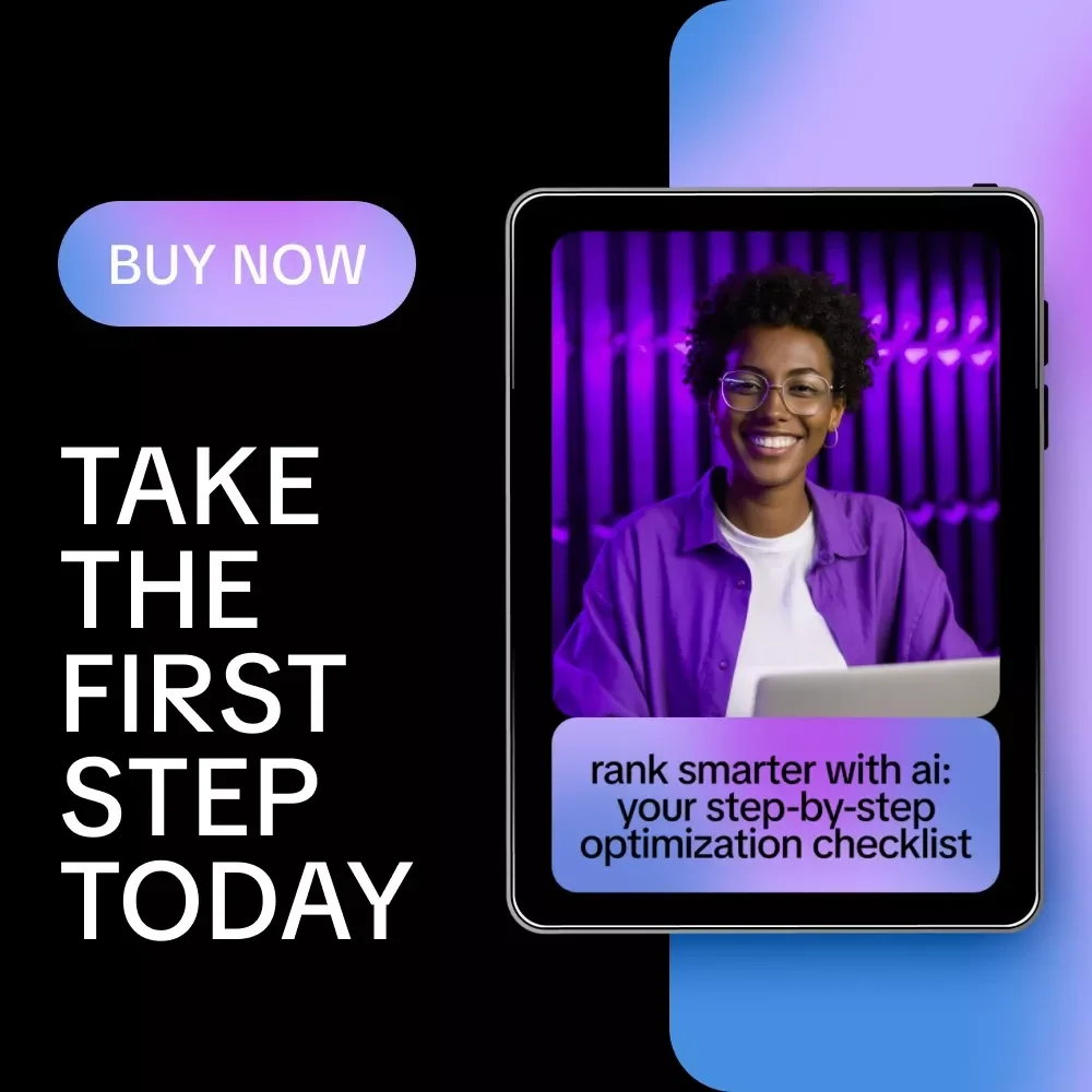 Rank Smarter with AI: Your Step-by-Step Optimization Checklist | How to Optimize AI Content for Search Engines, SEO Content Planner, Digital Marketing Download