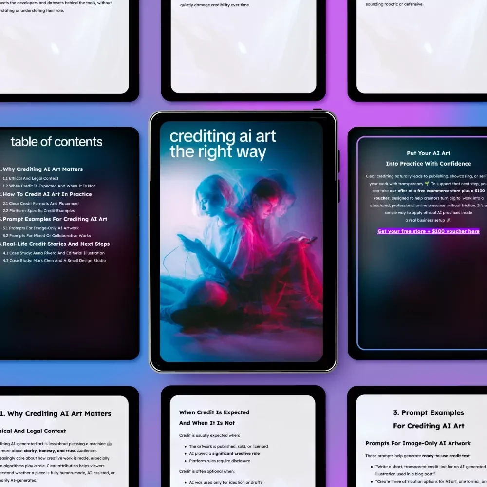 Crediting AI Art the Right Way: A Complete Guide on How to Credit AI for Generated Art, Prompts, Case Studies & Platform-Specific Tips