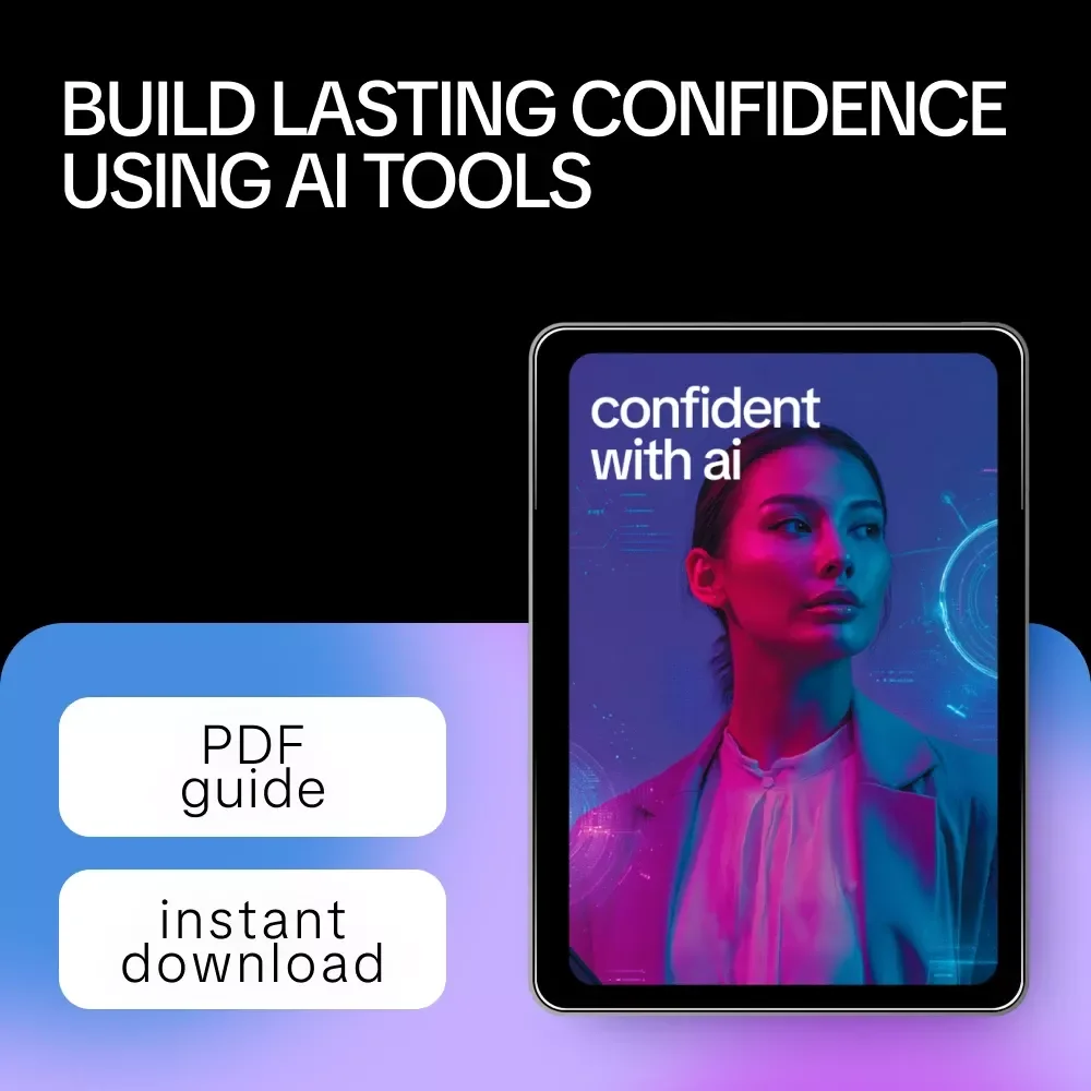Confident with AI: Digital Download Guide, eBook & Checklist for Boosting Self-Esteem, Overcoming Fear, and Building Lasting Confidence with AI Tools