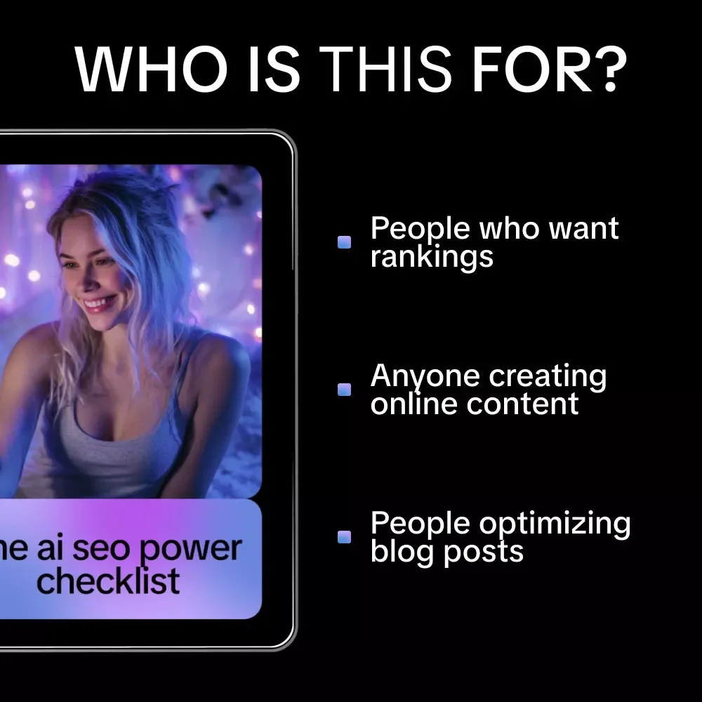 The AI SEO Power Checklist – Smart SEO Content Optimization Checklist, AI Writing Workflow & tips for rewriting for readability with ai