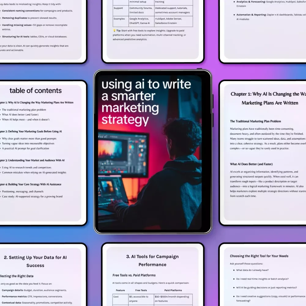 Using AI to Write a Smarter Marketing Strategy: AI to Write a Marketing Plan eBook for Digital Marketing Success