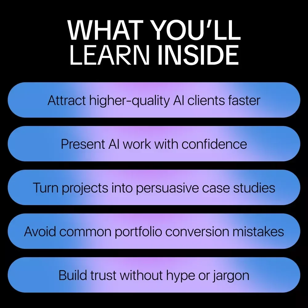 Build an AI Portfolio That Actually Wins Clients | AI Portfolio Guide for Freelancers, Consultants & Creators | Client-Winning Case Study Framework eBook