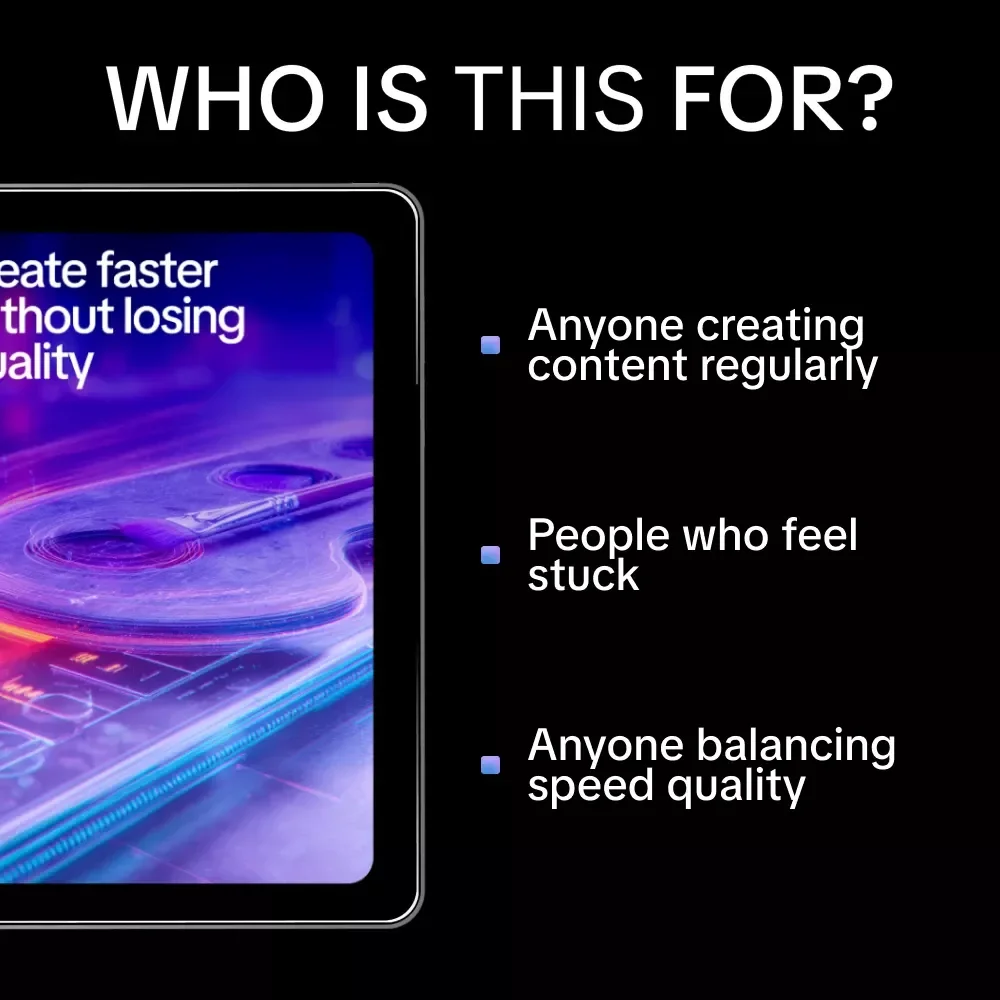 Create Faster Without Losing Quality | AI Tools That Speed Up Creative Tasks for Creators, Writers & Designers (eBook)