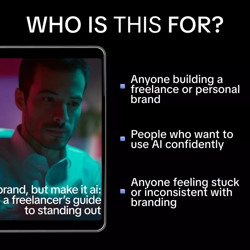 Brand, But Make It AI: A Freelancer’s Guide to Standing Out | AI Branding Guide for Freelancers, Digital Download eBook, Personal Brand Strategy with AI, Online Business Branding Toolkit