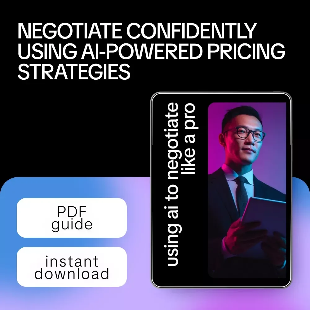 Using AI to Negotiate Like a Pro – Smart Pricing & Client Negotiation Guide for Freelancers, Coaches & Service Providers | AI-Powered Rate Setting eBook