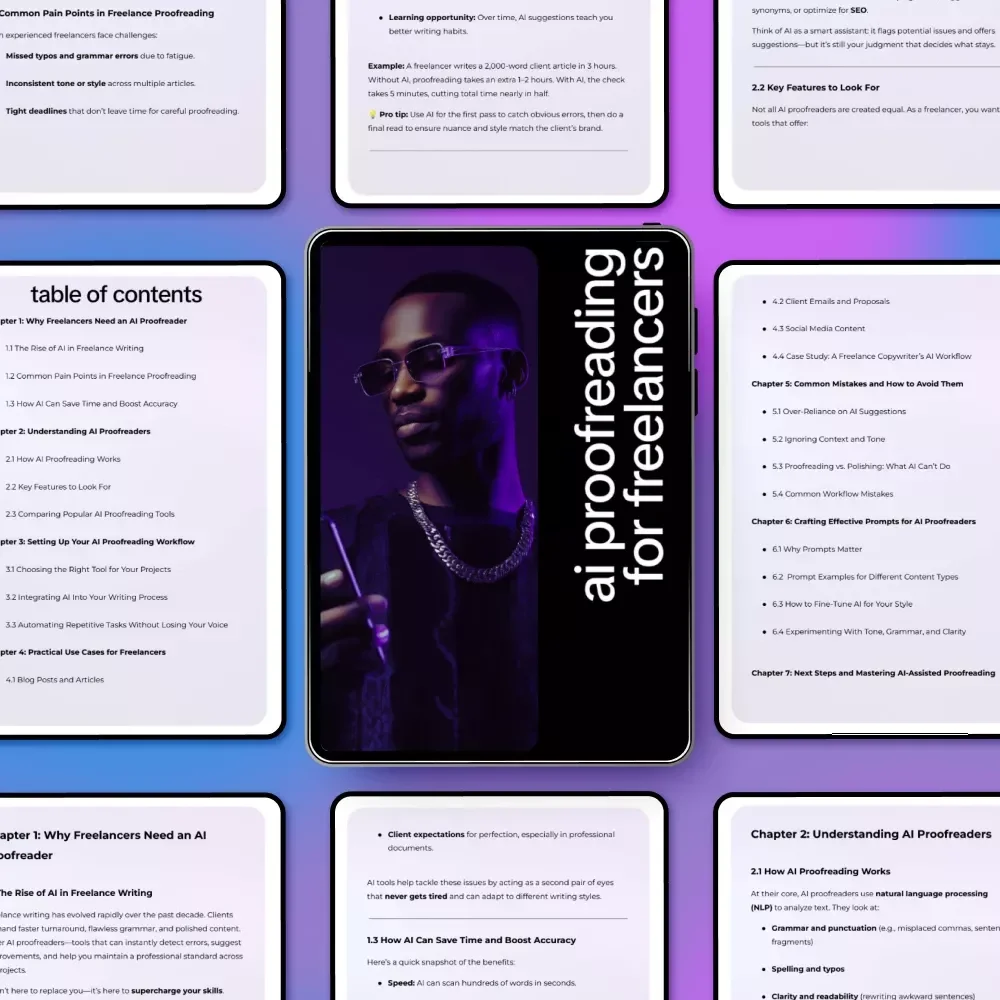 AI Proofreading for Freelancers – Smart eBook Guide to Using an ai proofreader for freelancers, Faster Editing, Cleaner Copy & Confident Client Work