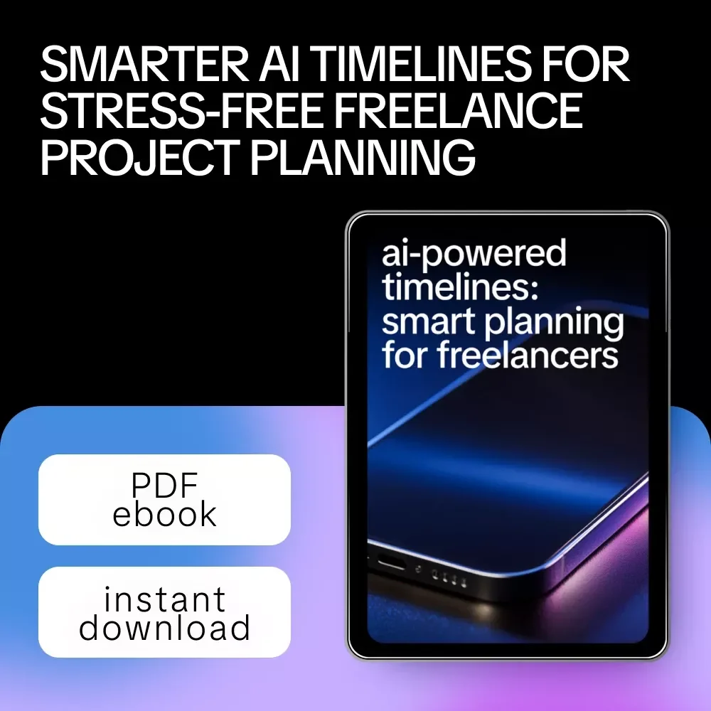 AI-Powered Timelines: Smart Planning for Freelancers – AI Project Planning Guide, Digital Download eBook for Freelancers, Creators & Consultants