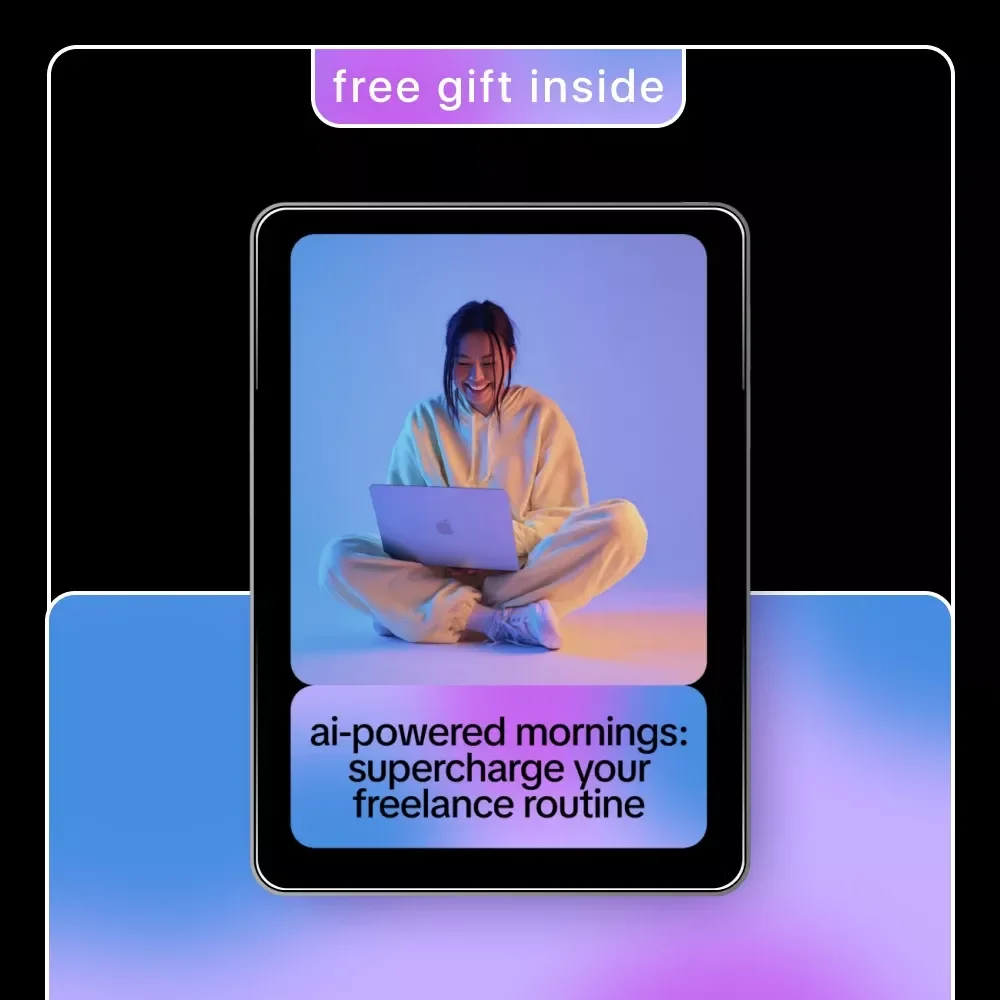 AI-Powered Mornings: Supercharge Your Freelance Routine | Digital Guide for Freelancers, AI Productivity eBook, Morning Routine Checklist, Work Smarter with AI