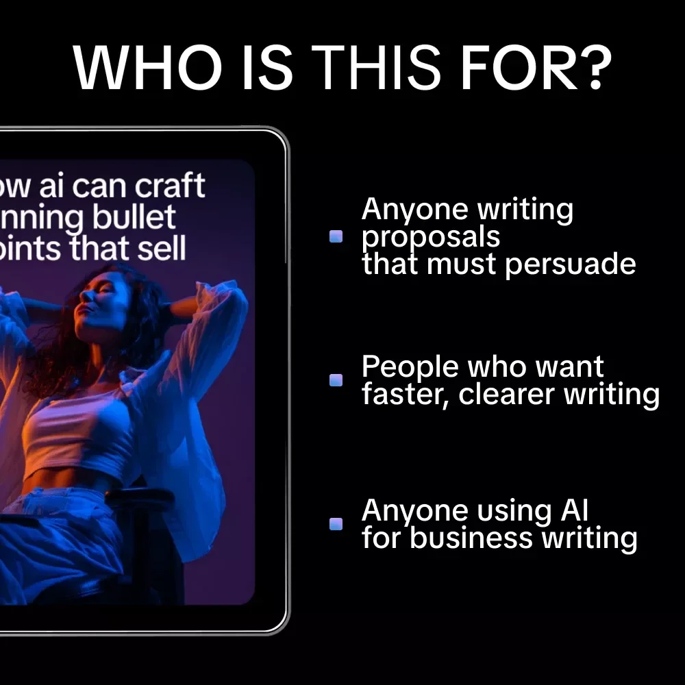 How AI Can Craft Winning Bullet Points That Sell | Smart Guide with AI Tips for Proposal Bullet Points That Sell | Digital Download for Consultants, Freelancers & Business Owners