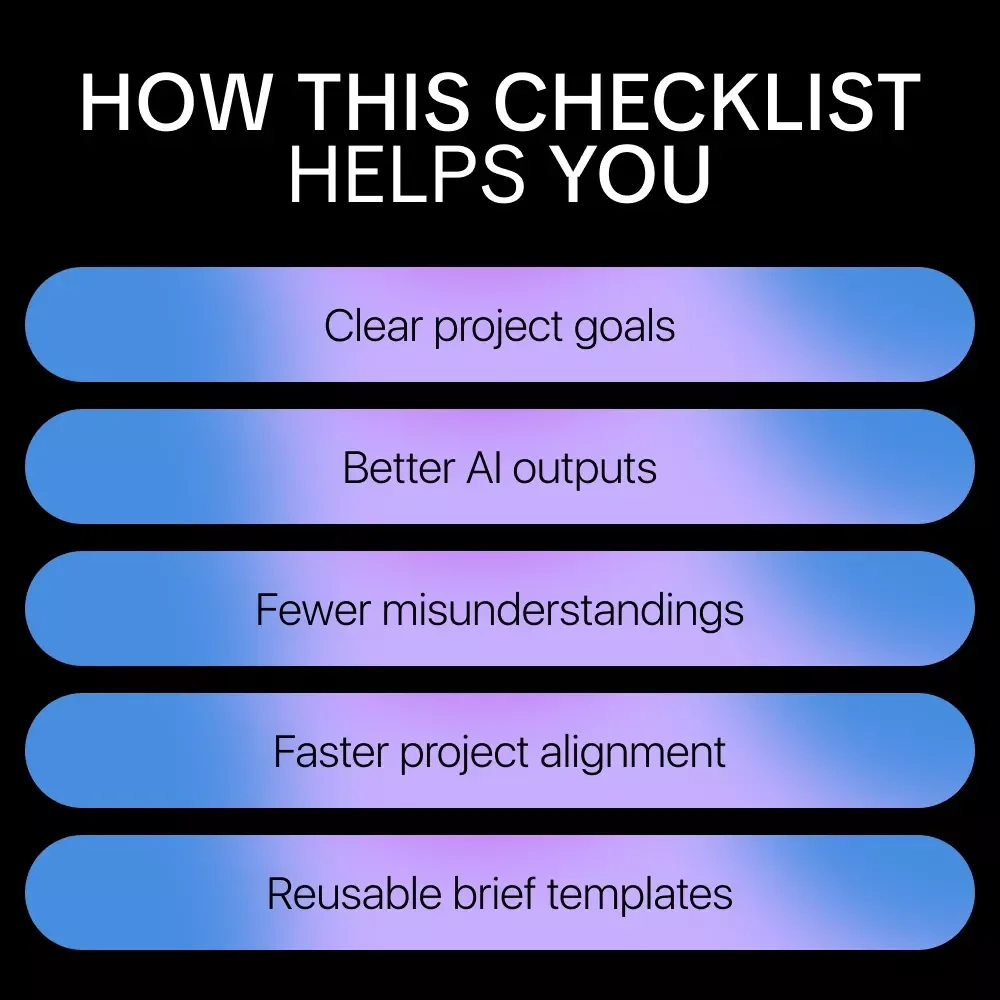 AI Checklist for Writing Clear Briefs – Simple Step-by-Step Checklist for Using ai tools that generate briefs