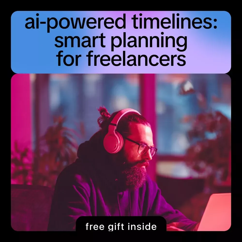 AI-Powered Timelines: Smart Planning for Freelancers – AI Project Planning Guide, Digital Download eBook for Freelancers, Creators & Consultants