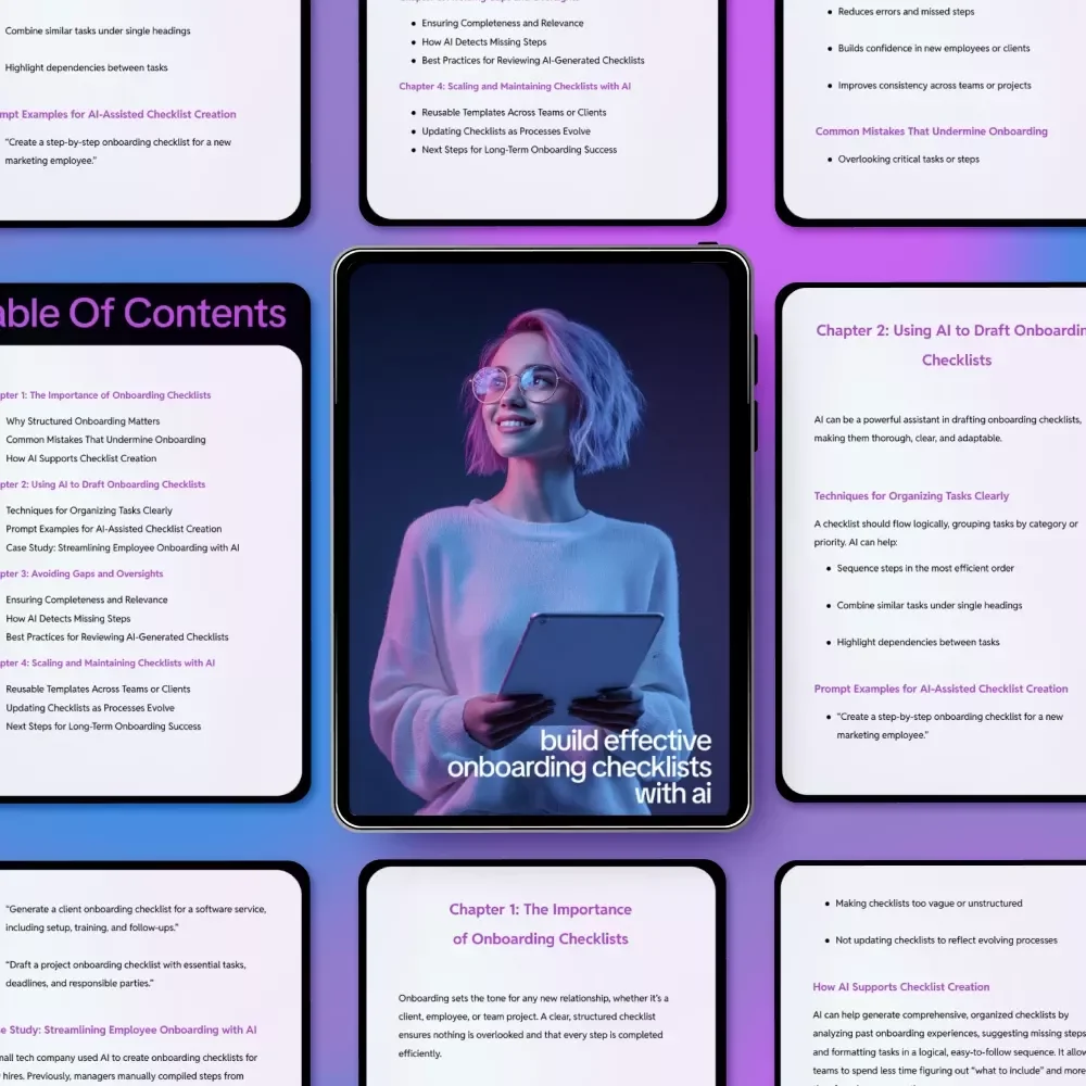 Build Effective Onboarding Checklists with AI | Practical Guide for Smarter Employee & Client Onboarding, AI Help for Creating Onboarding Checklists
