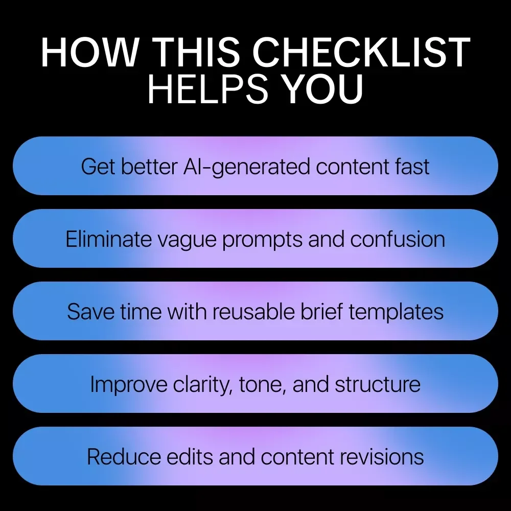 AI Content Brief Generator | AI Writing Guide for SEO Content, Blogging, Marketing & Social Media Planning