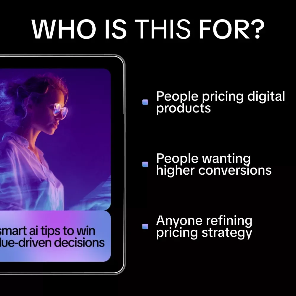Smart AI Tips to Win Value-Driven Decisions | Ebook on Persuasive Pricing Psychology & AI Tips for Persuasive Pricing