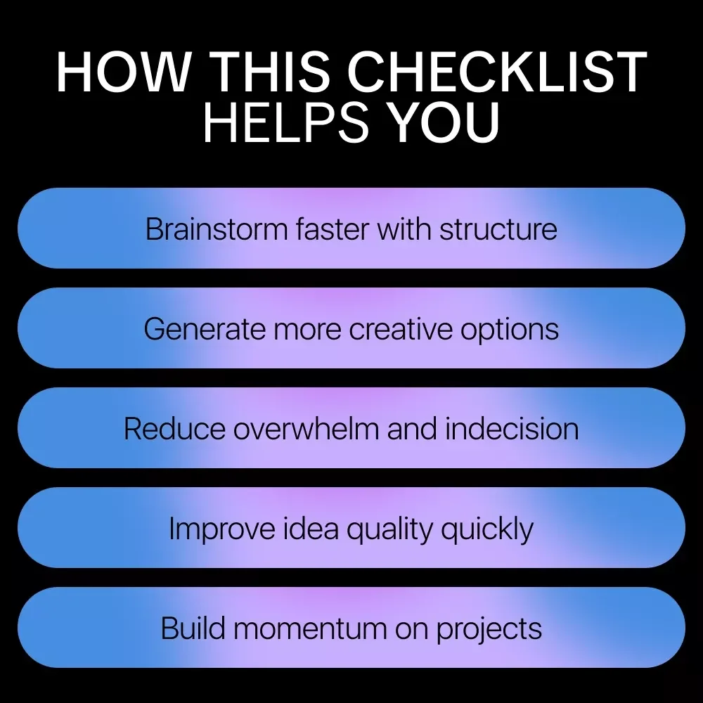 How to Brainstorm Ideas with AI – Practical Checklist Using AI Tools for Brainstorming Ideas for Creators, Writers, Entrepreneurs & Digital Projects