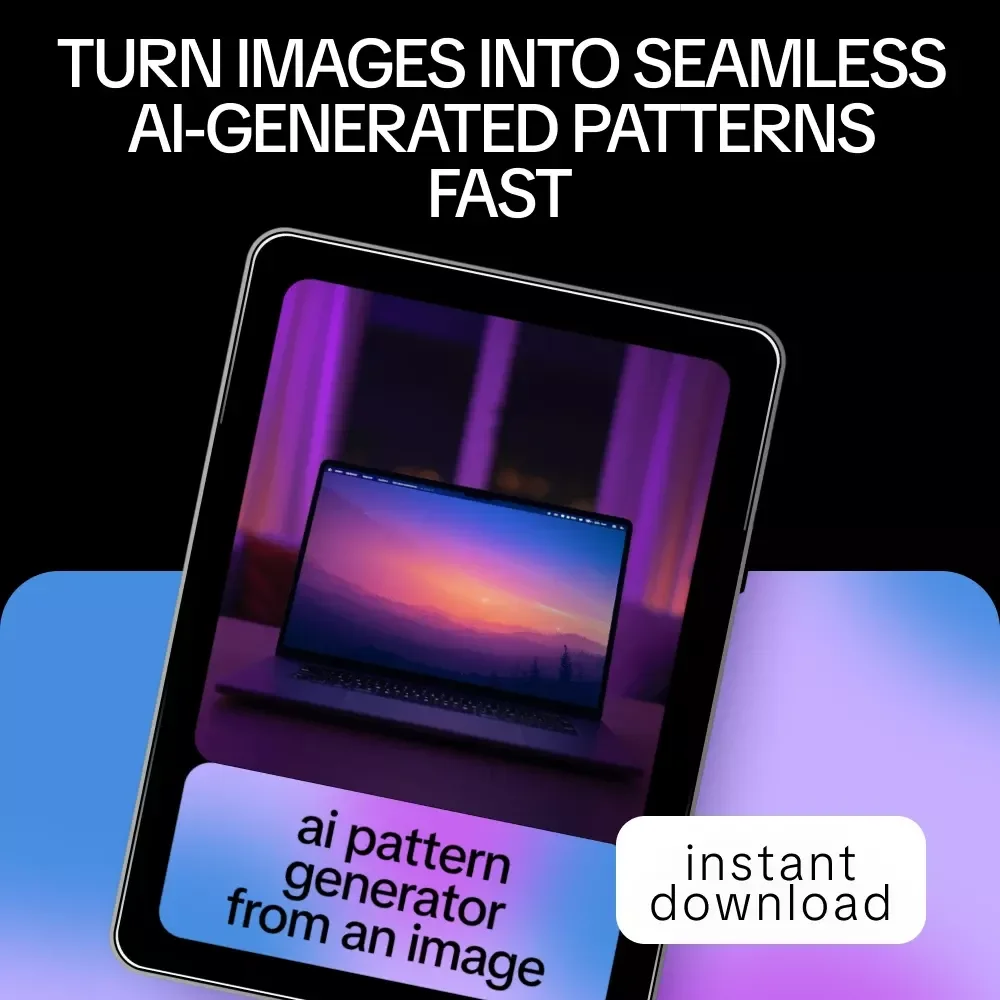 AI Pattern Generator from an Image | Digital Guide for Seamless Patterns, Surface Design & Creative AI Workflow
