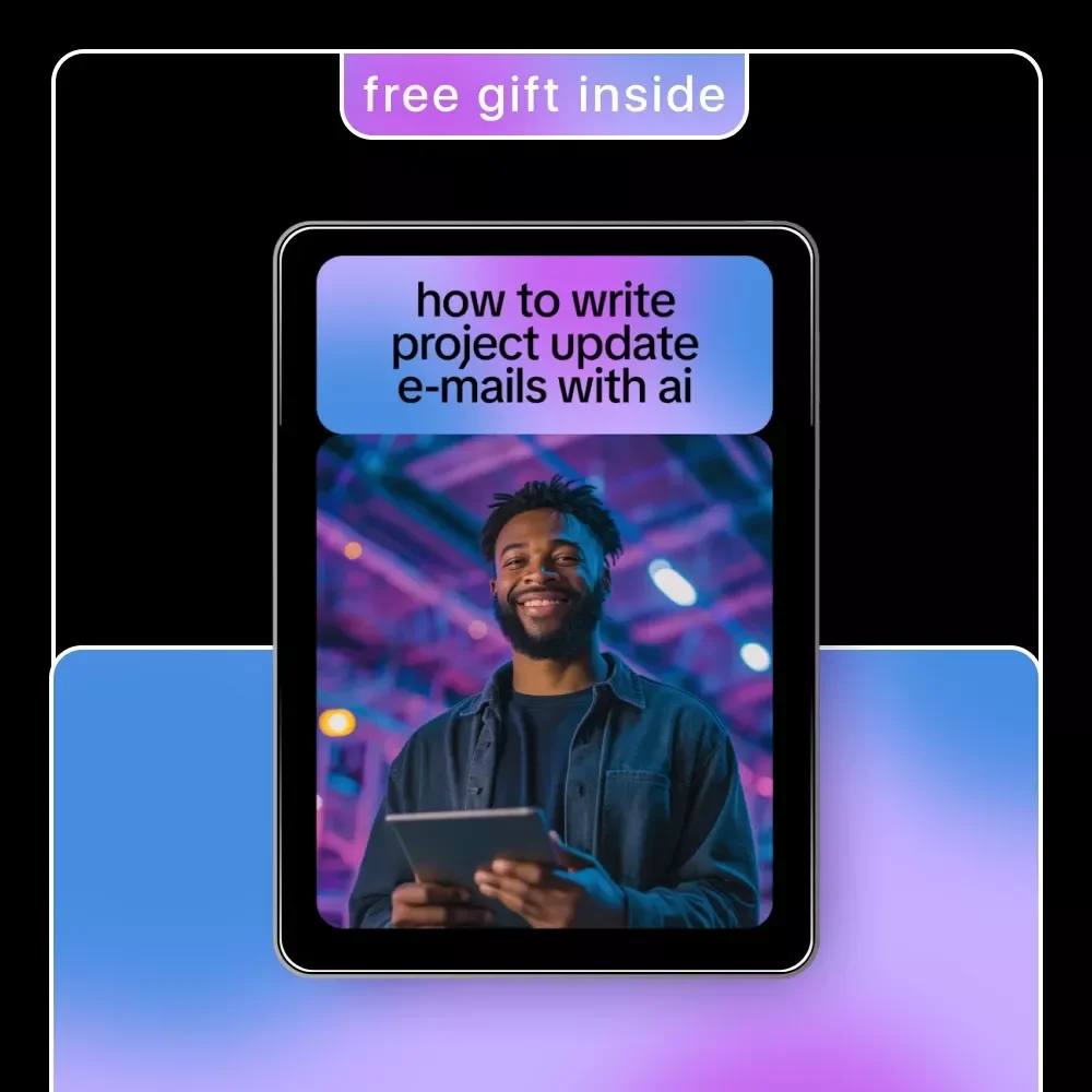 How to Write Project Update E-mails with AI | Digital Guide, AI Writing Prompts, Professional Project Communication eBook, Instant Download