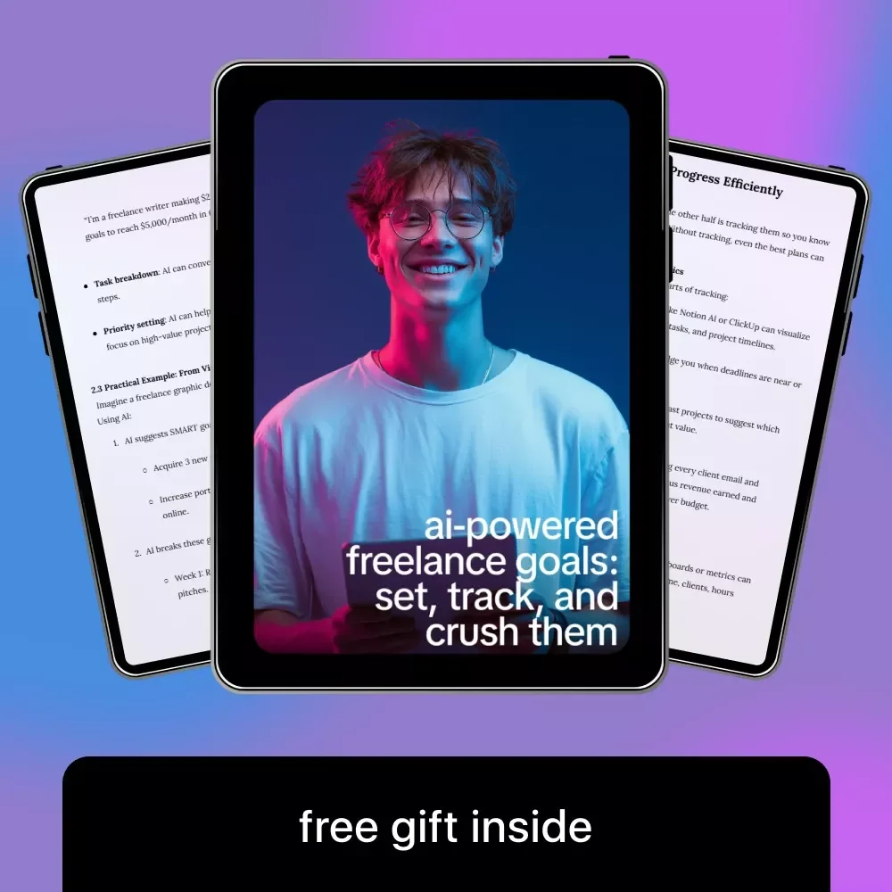 AI-Powered Freelance Goals: Set, Track, and Crush Them – Smart Goal Setting Guide for Freelancers, Productivity & AI Planning Digital Download