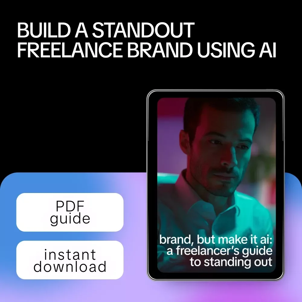 Brand, But Make It AI: A Freelancer’s Guide to Standing Out | AI Branding Guide for Freelancers, Digital Download eBook, Personal Brand Strategy with AI, Online Business Branding Toolkit
