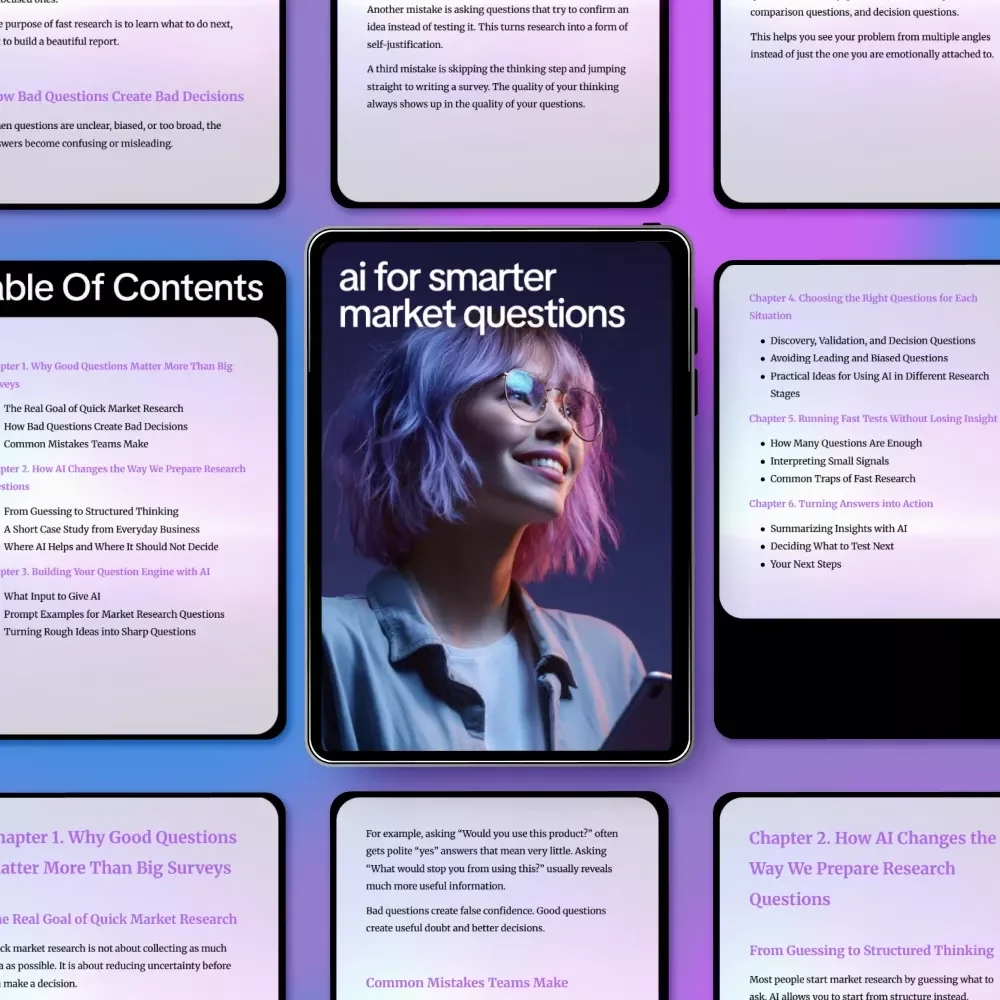 AI for Smarter Market Questions – eBook with AI Suggestions for Quick Market Research Questions