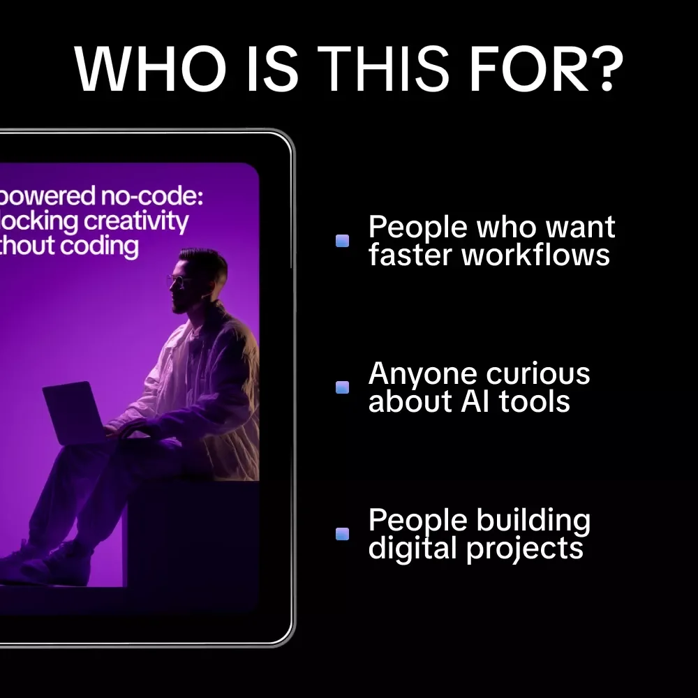 AI-Powered No-Code: Unlocking Creativity Without Coding | eBook for Creators & Freelancers | AI for No-Code Development Skills Guide