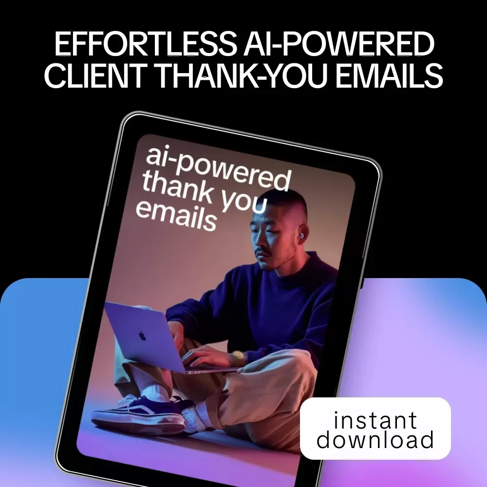 AI-Powered Thank You Emails | Smart Client Follow-Up Checklist | ai to write thank you emails to clients